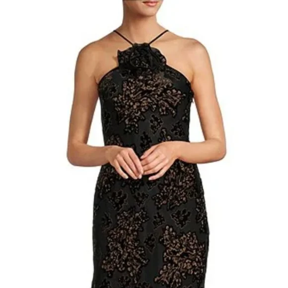 Antonio Melani Bernice Floral Burnout 3D Rosette Halter Sleeveless Maxi  Dress is available for purchase on au PAY Market - Imported Goods Online  Store Co.Ltd. | au PAY Market - Online Shopping Site